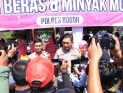 Kapolres Bogor Bekerjasama Dengan Bulog Adakan Bazar Murah Beras dan Minyak