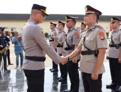 Kapolres Belitung Timur Pimpin Upacara Sertijab 3 Kasat dan 1 Kapolsek