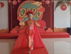 Piala Lomba Fashion Show Busana Pesta Chinese New year 2025 Diraih Oleh Putri Dari Perwira Polri