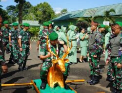 Sertijab Danyonif 310/KK, Tradisi Penyambutan Pejabat Baru Digelar Di Mako Cikembar
