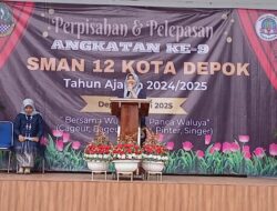 Perpisahan & Pelepasan Angkatan Ke-9 SMAN 12 Kota Depok, Tahun Ajaran 2024/ 2025. “Bersama Wujudkan Panca Waluya : (Cageur,Bageur,Bener,Pintar,Singer)