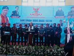 Do’a Bersama Dan Santunan 1000 Anak Yatim Piatu Di Gelar Oleh GRIB Jaya Sukabumi