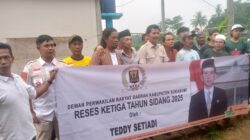 Reses Ketiga Tahun Sidang 2025 Dewan Komisi II Gerindra Tedi Setiadi Serap Aspirasi Warga Salaawi Desa Bojongasih Kecamatan Parakansalak Kabupaten Sukabumi.