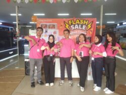 Promo Akhir Tahun Harris Elektronik Bekerja Sama dengan Brand Mecco Menggelar Senam dan Door prize