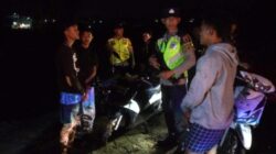 Polsek Bumiayu Gelar Patroli Malam, Beri Himbauan Kamtibmas kepada Para Pemuda Untuk Cegah Aksi Kriminalitas